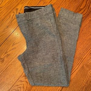 Gray ankle length work pants